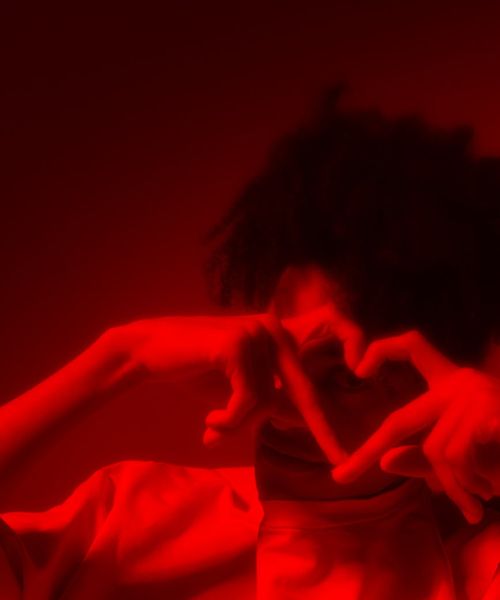 Silhouette of a person feeling energetic and balanced.